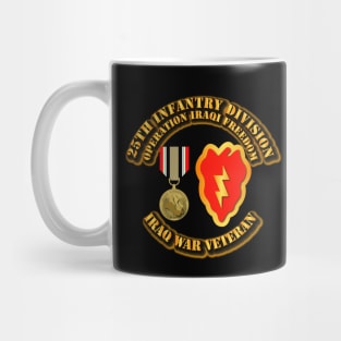 Iraq War Vet - 25th ID - Iraq Freedom w ICM Medal Mug